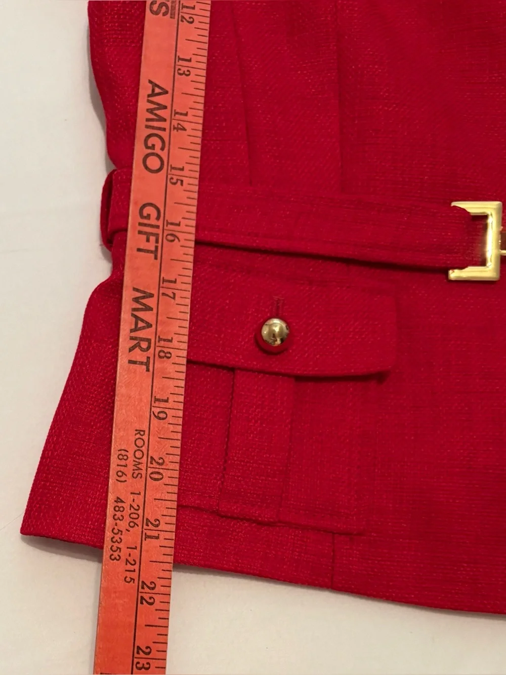 Vibrant red, short-sleeved tailored blazer jacket from Tahari Arthur S. Levine 6